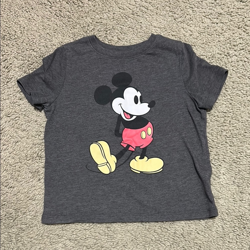 Kids Gray Mickey Mouse T-Shirt